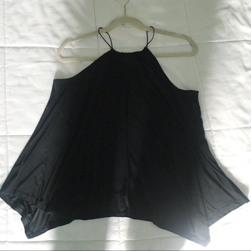 Express halter stretch black blouse size S